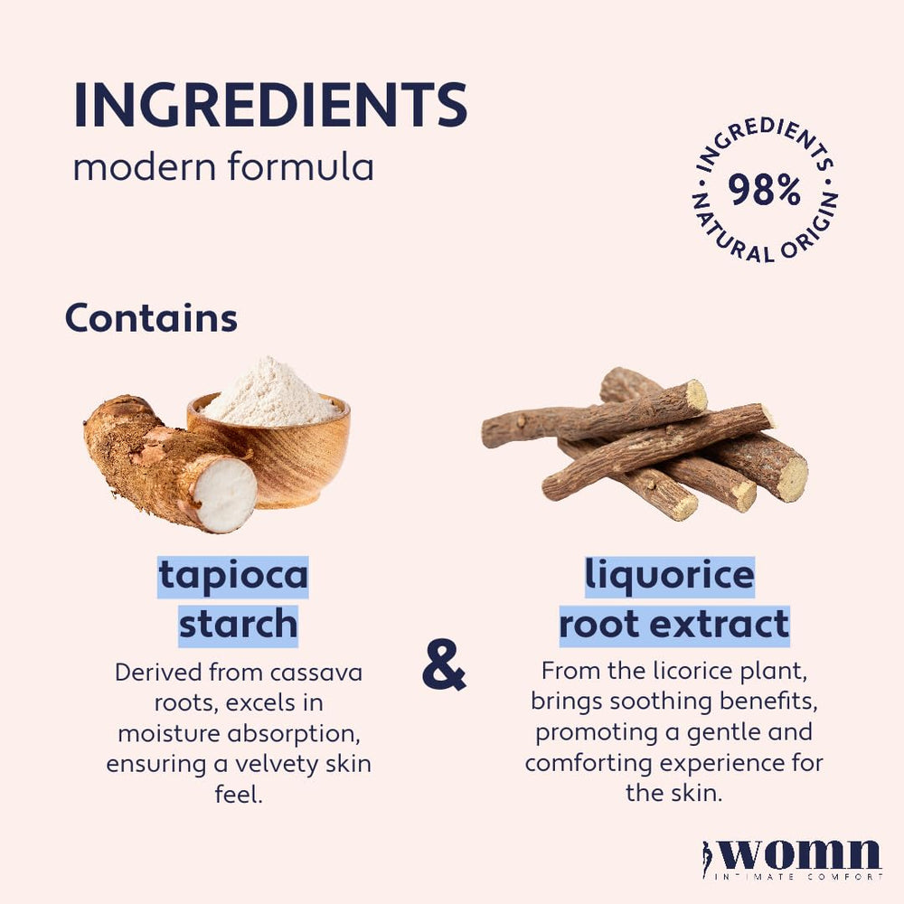 Womn Intimate Comfort offers a no-mess cream-to-powder experience.