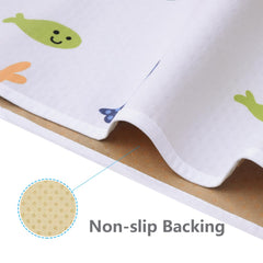 WOMUMON foldable travel mat Seaworld, lightweight and easy to pack for outings.