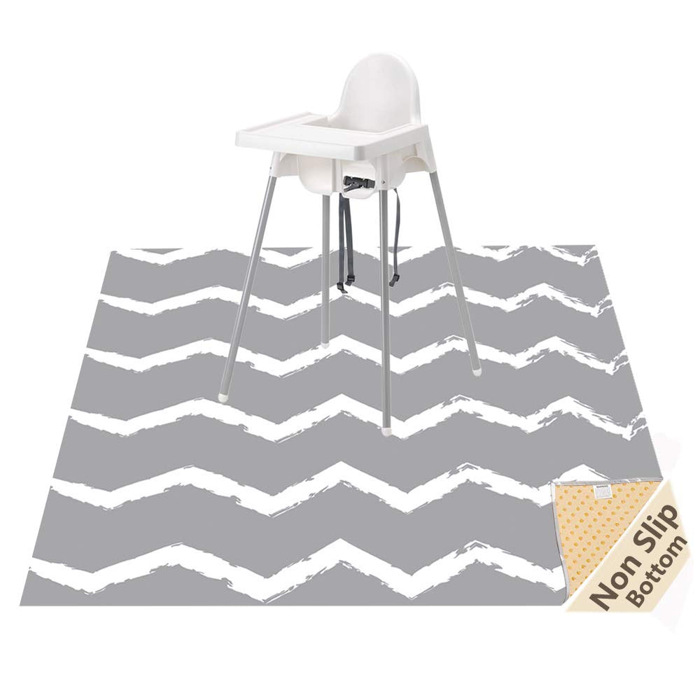 WOMUMON large splat mat with full coverage protects floors during meals