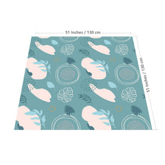 WOMUMON Splat Mat waterproof surface for quick cleanup.