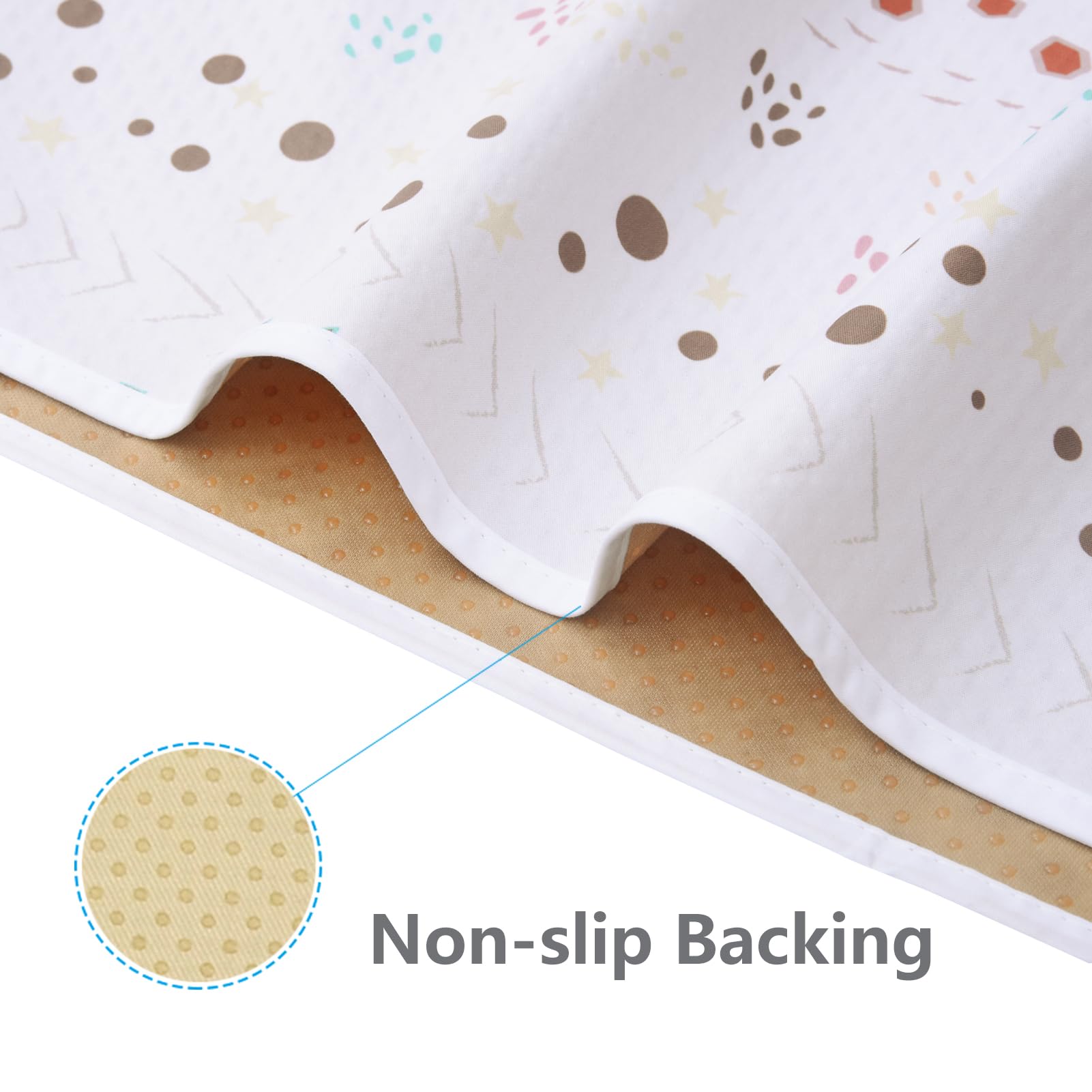 WOMUMON Washable Spill Mat with waterproof surface for quick wipe