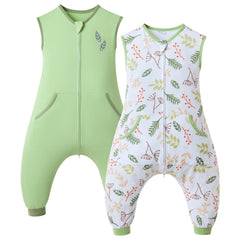 WONDAY 2pack sleep sack with legs in full view, cozy wearable blanket for babies