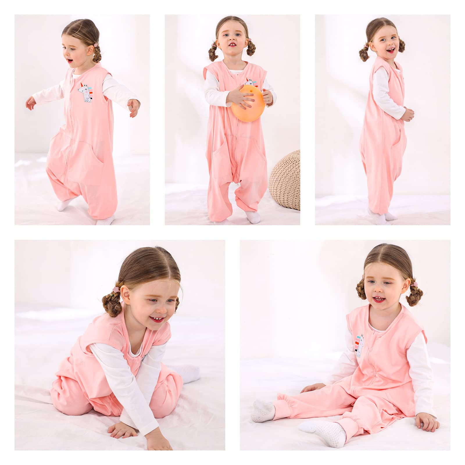Hip-healthy design supports natural leg development while sleeping.