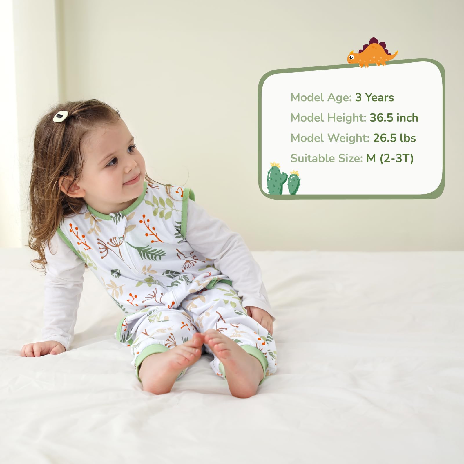 WONDAY sleep sack with foot openings design supports easy mobility
