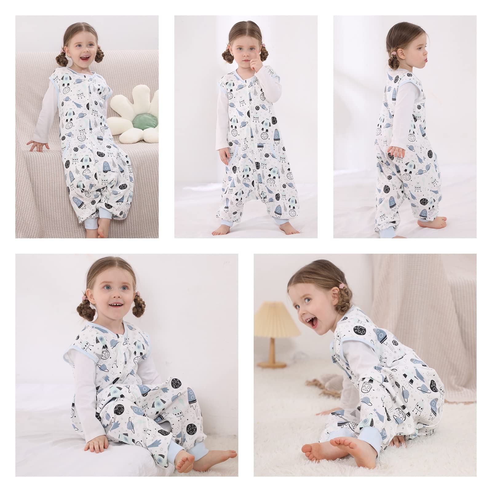 WONDAY sleep sack 0.5 tog for year-round use and balanced warmth