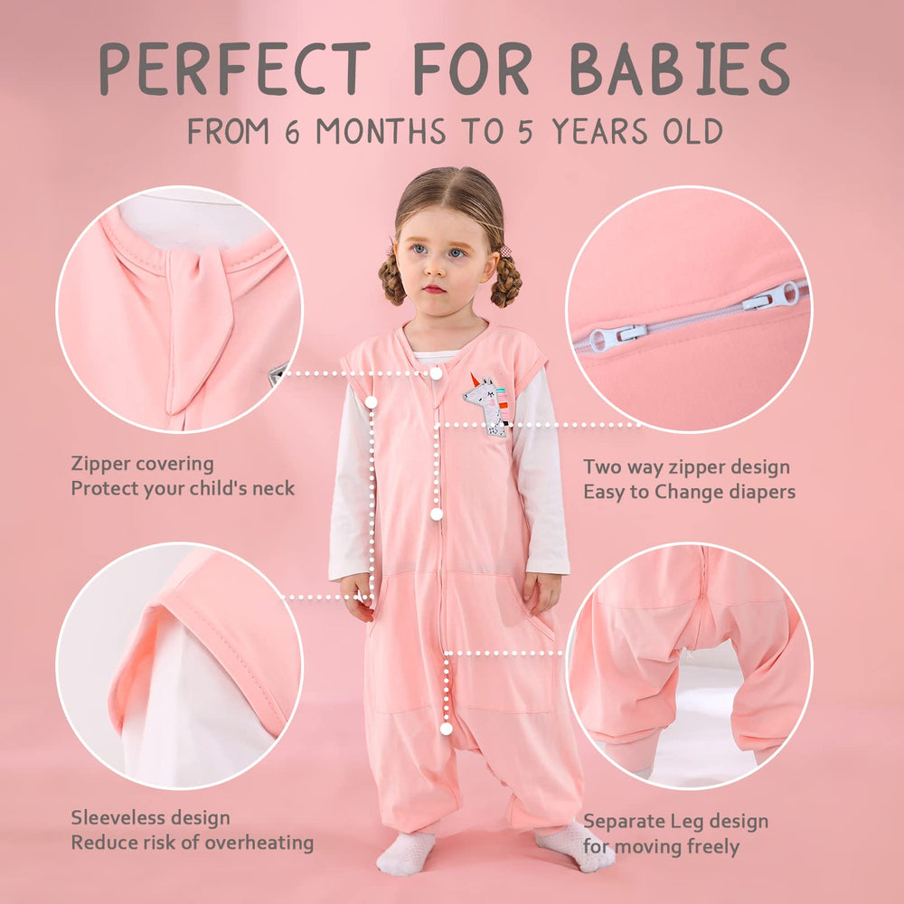 Close-up of the WONDAY two-way zipper for quick nighttime diaper changes.