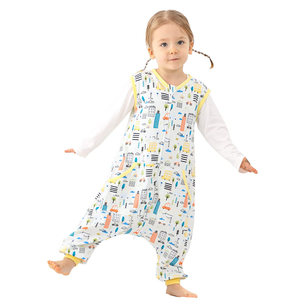 WONDAY toddler sleep sack with feet enabling safe standing and walking