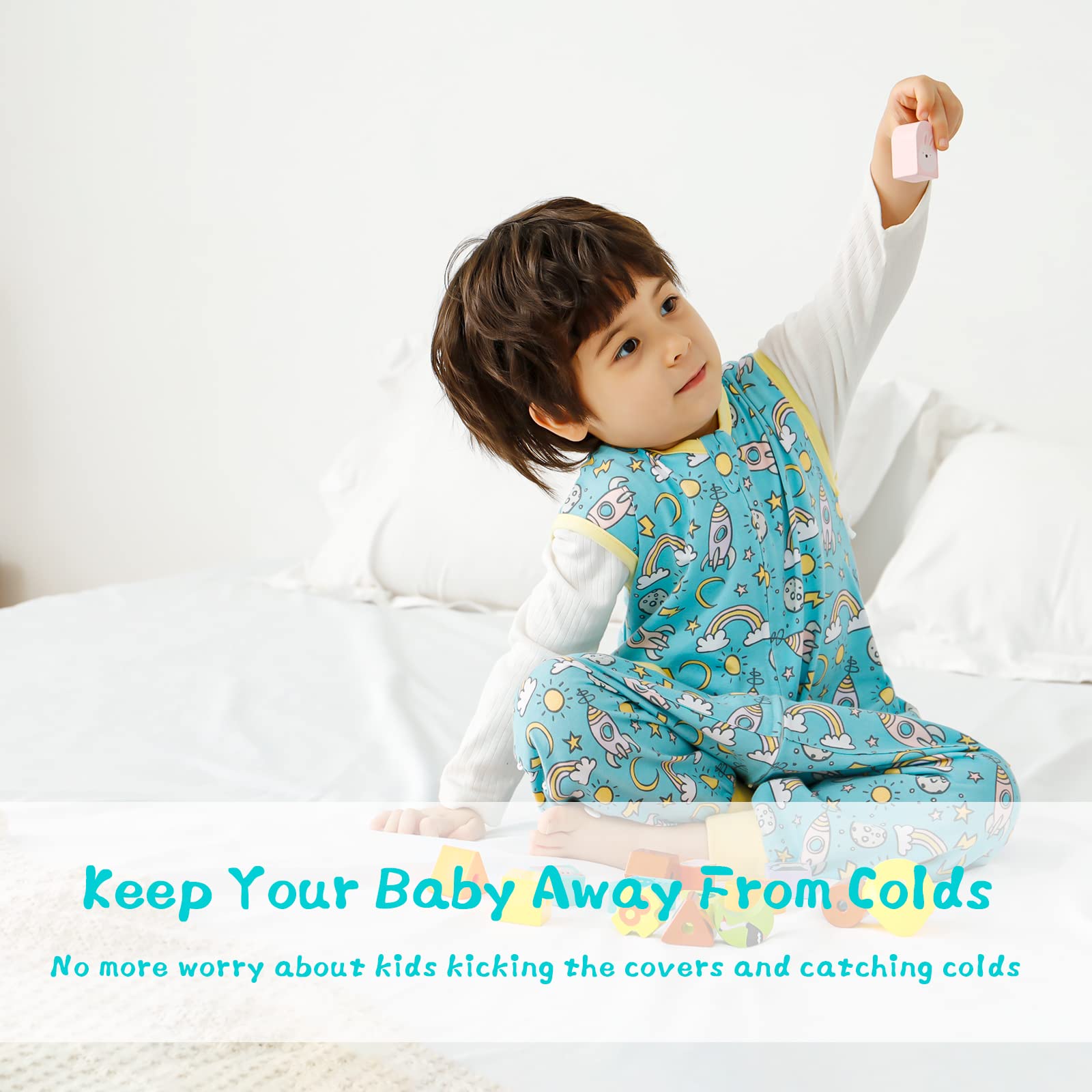 WONDAY sleep sack suited for year-round layering and comfort.