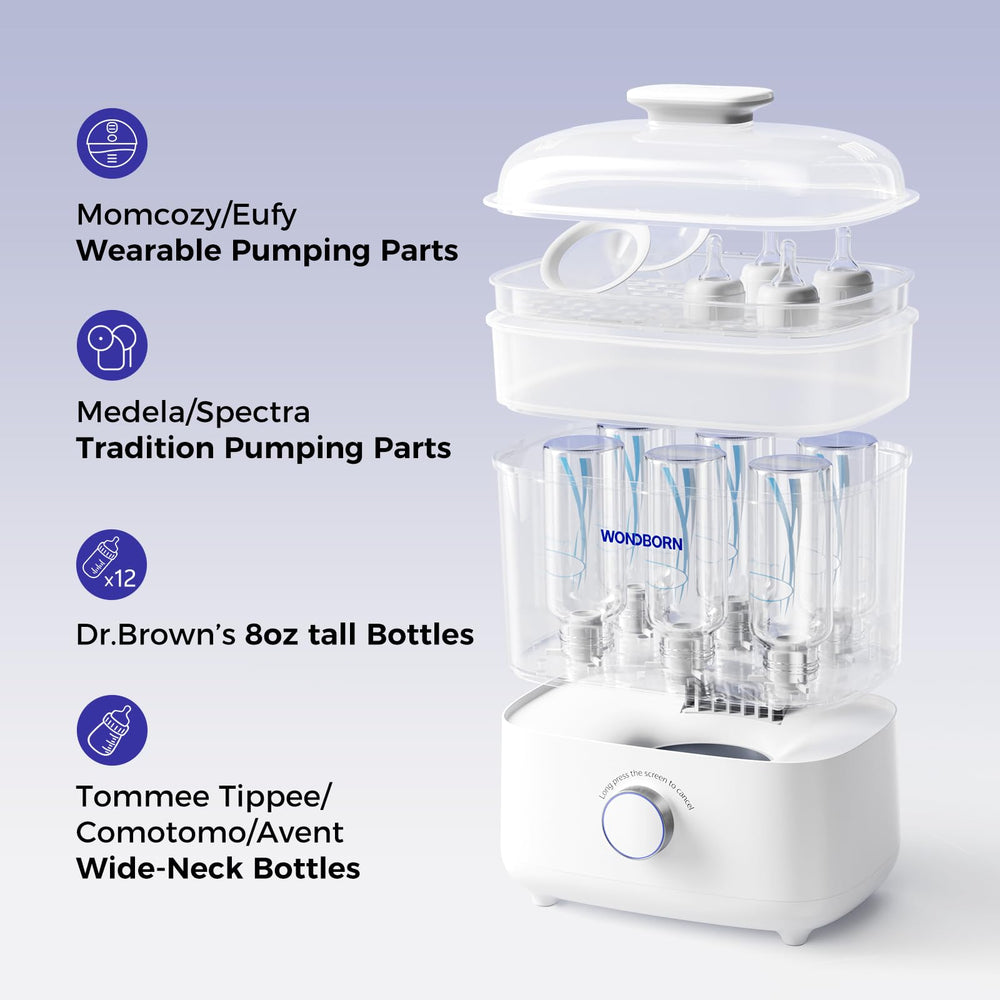 WONDBORN HEPA-filtered air ensures purified drying for baby items.