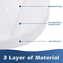 Wonder Living wedge pillow in a nursery demonstrating incline support for newborn