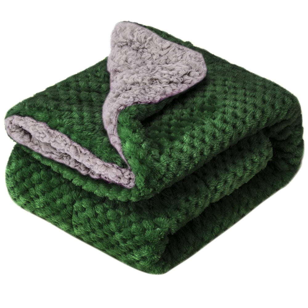 Wonder Miracle baby fuzzy blanket in DG-Black Green, ideal for cozy snuggles in crib
