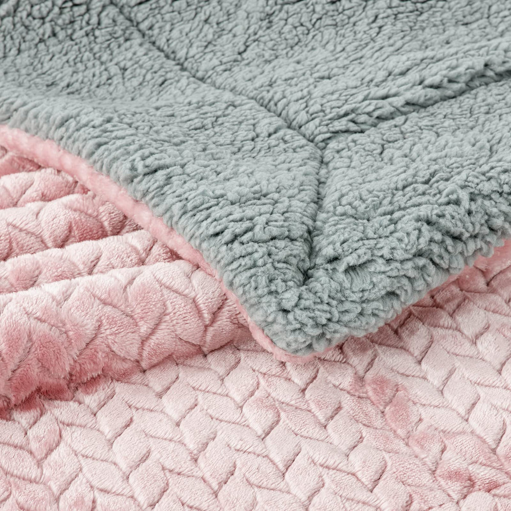 Wonder Miracle pink baby blanket suitable for nursery crib use and cozy lounging.