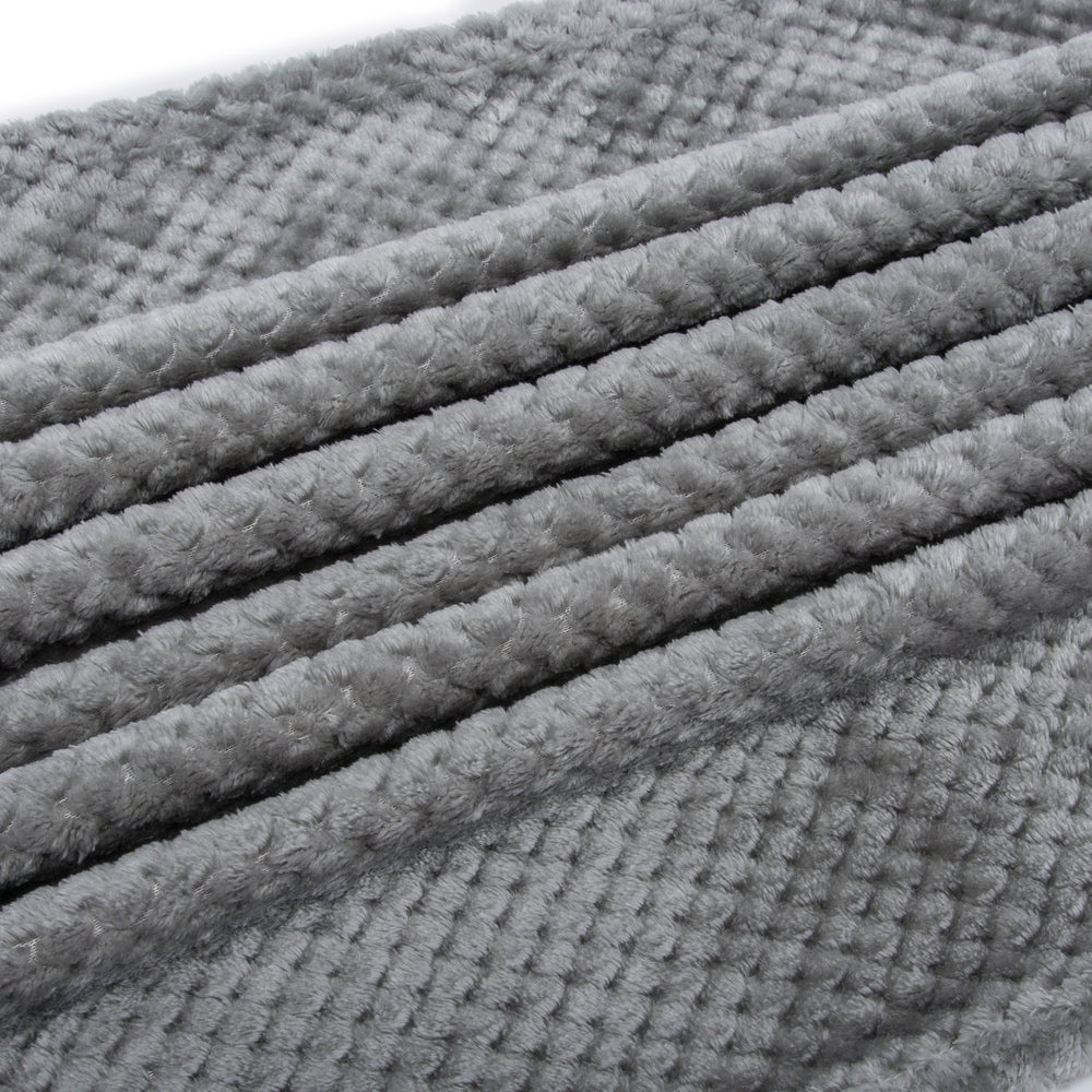 Wonder Miracle gray Flint blanket complements nursery decor
