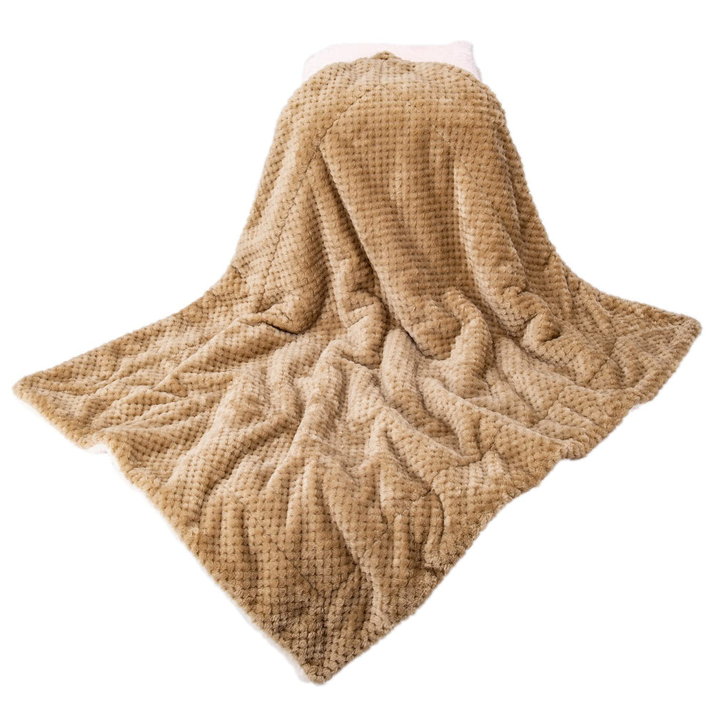 WONDER MIRACLE blanket-outdoor-use in DG-Mocha shade adds cozy coverage outside