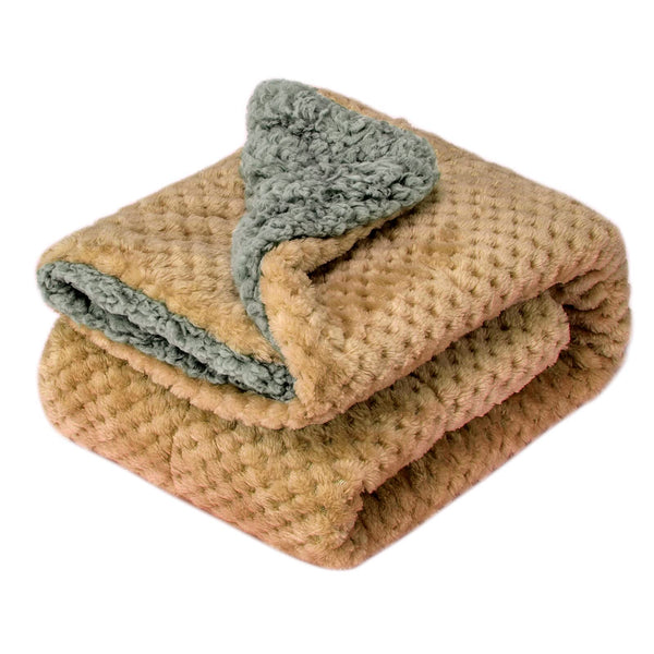 WONDER MIRACLE blanket with soft coral fleece offers gentle warmth for babies