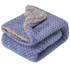 Wonder Miracle fuzzy baby blanket in DG Pearl Blue offers cozy warmth for outings
