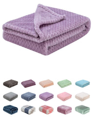 WONDER MIRACLE lavender fuzzy baby blanket ready for cozy bedtime snuggles
