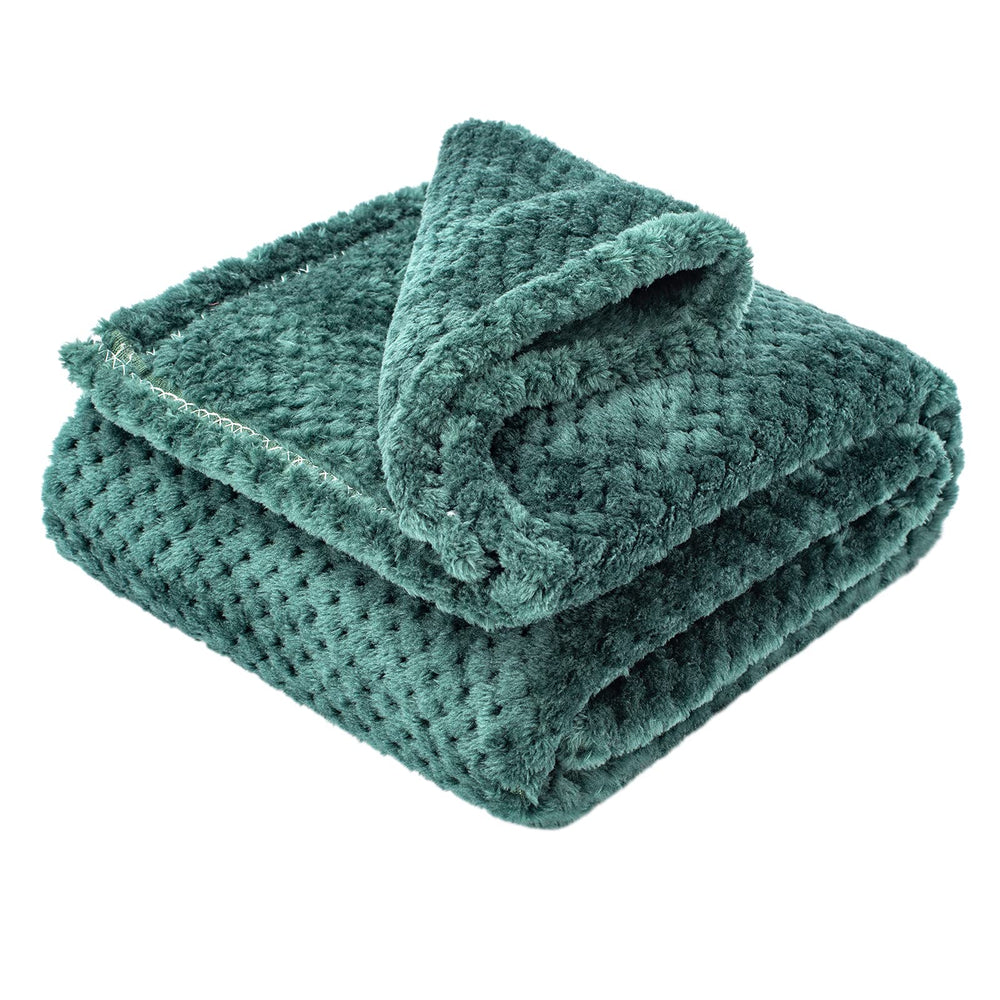 Wonder Miracle fuzzy blanket laid flat showing soft, baby-friendly texture for naps