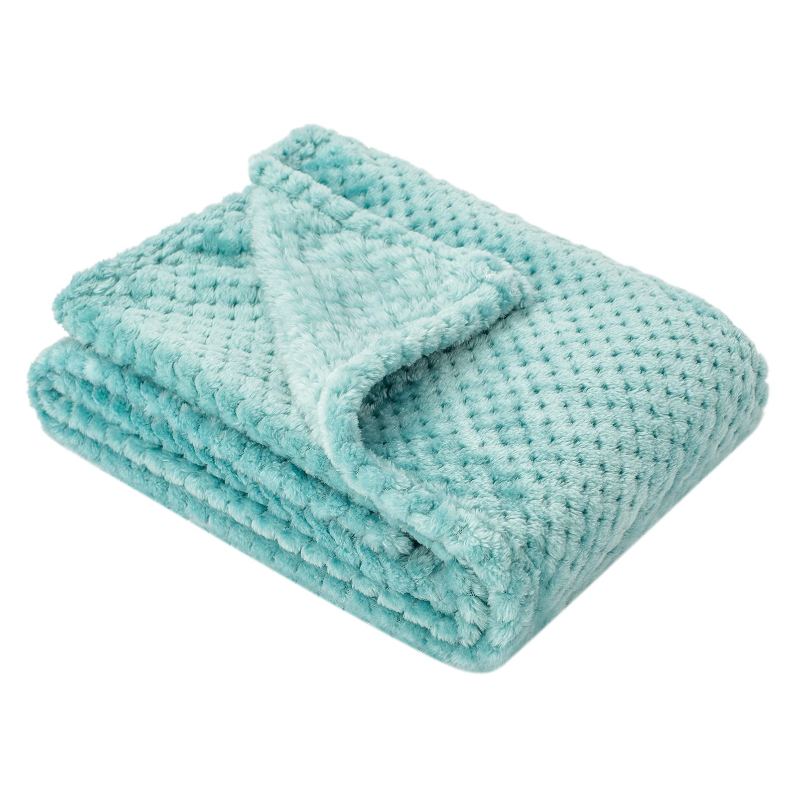 Wonder Miracle fuzzy blanket blue-crib offers soft warmth for baby naps