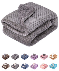 Wonder Miracle fuzzy blanket DG Flint Gray 24x32 offers cozy pet resting space.