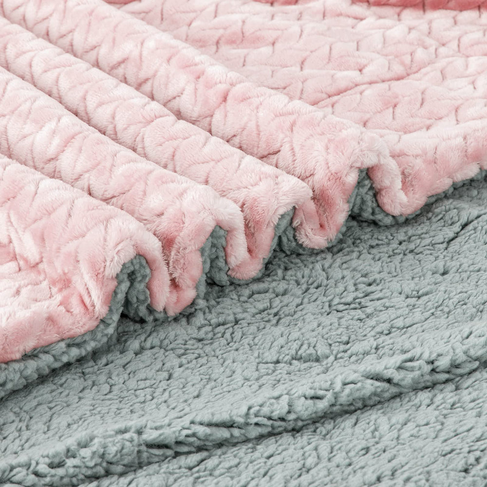 WONDER MIRACLE machine-washable Sakura Pink blanket stays bright after washing
