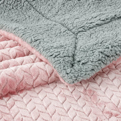 WONDER MIRACLE Sakura Pink travel blanket, lightweight and easy to pack