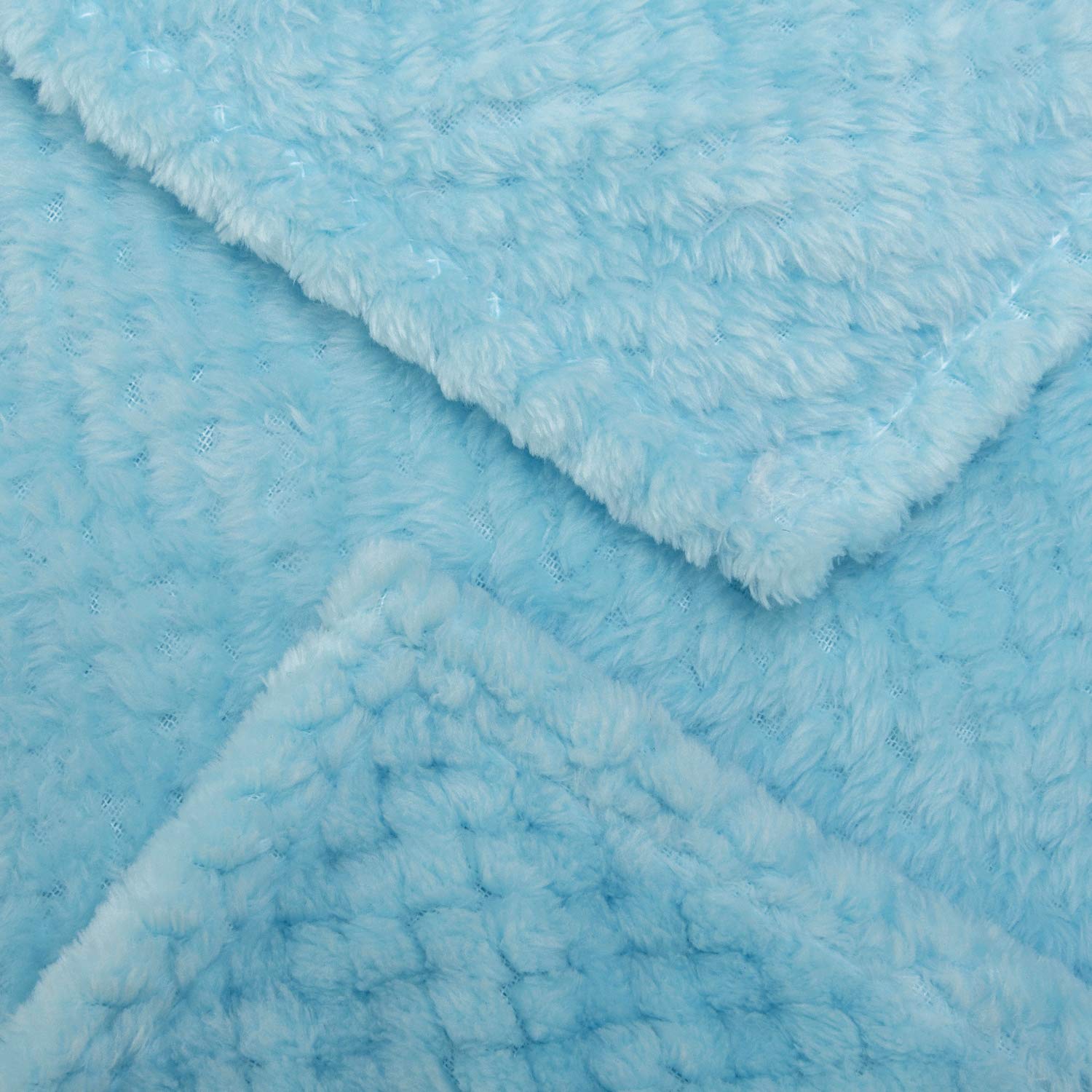 WONDER MIRACLE fuzzy blanket folded for stroller or car seat comfort