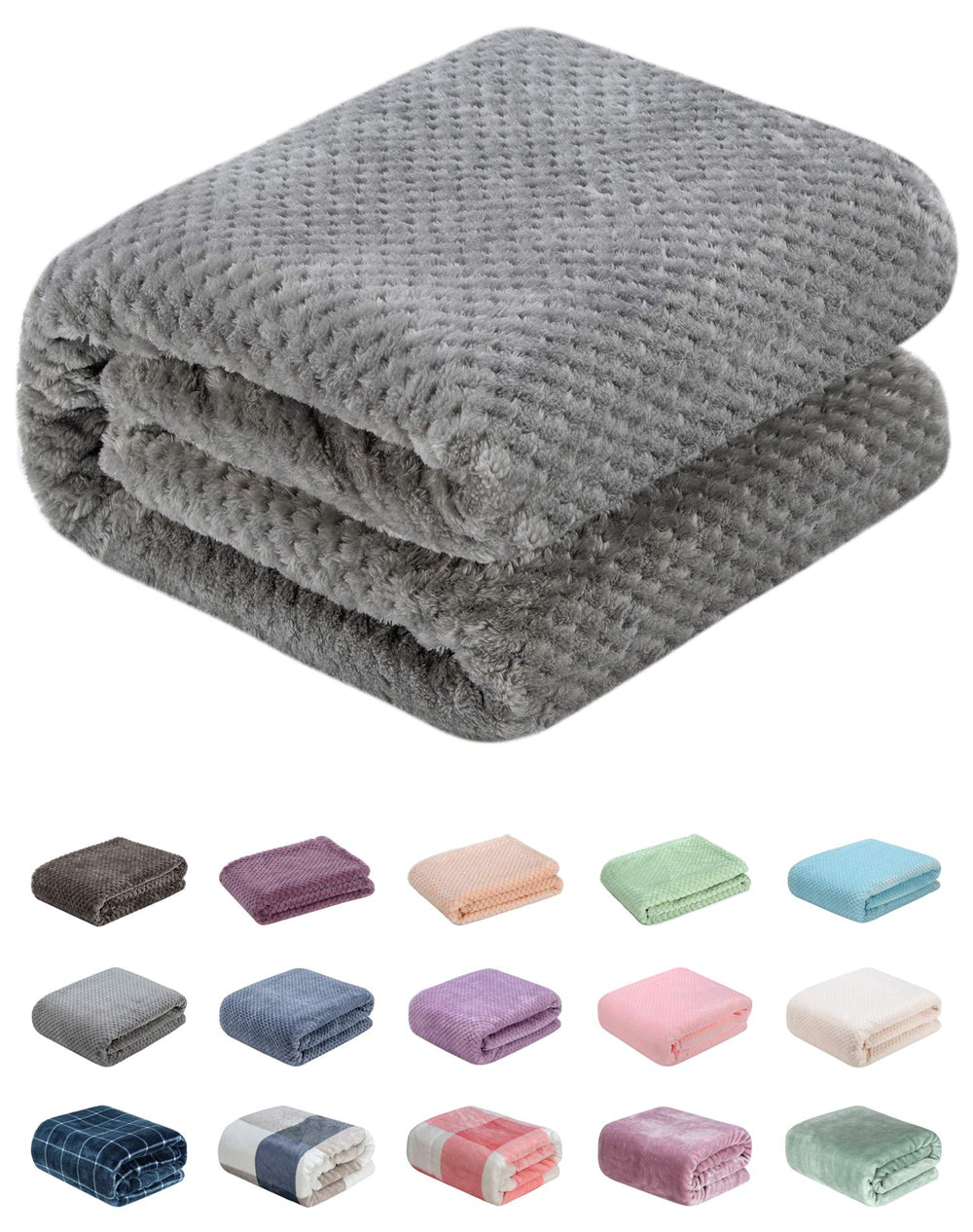 Wonder Miracle fuzzy throw blanket on bed provides cozy warmth and versatile comfort.