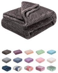 Wonder Miracle fuzzy throw blanket in Eagle Grey, close-up fabric texture for cozy warmth