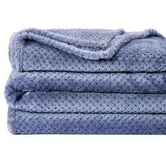 Wonder Miracle Fuzzy Throw Blanket plush fleece detail for warmth and texture.