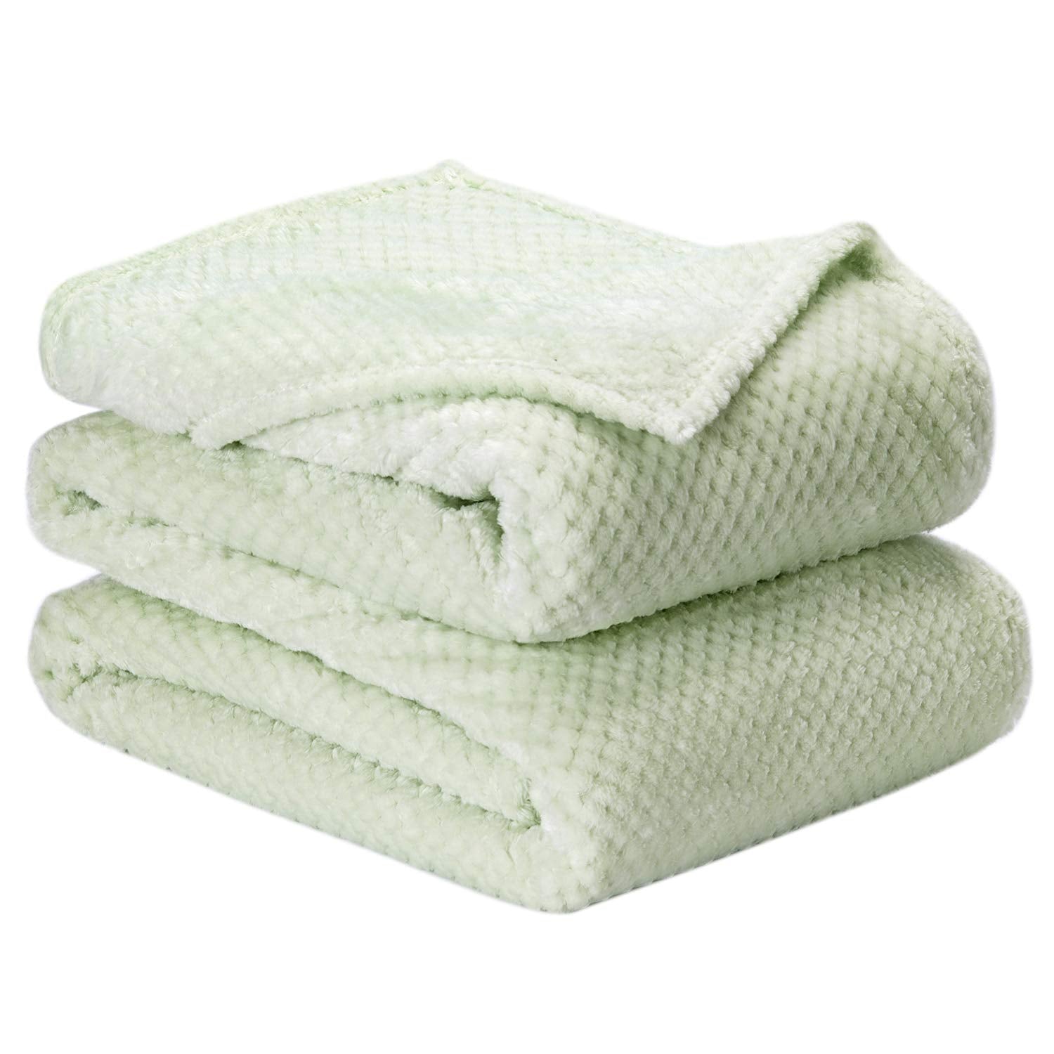 Wonder Miracle fuzzy throw blanket on bed, queen size for cozy warmth