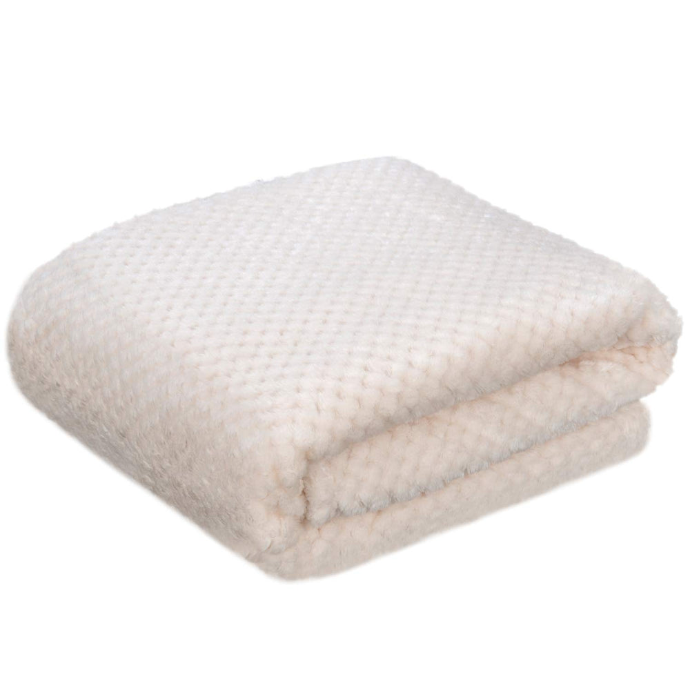WONDER MIRACLE fuzzy throw blanket close-up shows soft micro fleece texture and warmth
