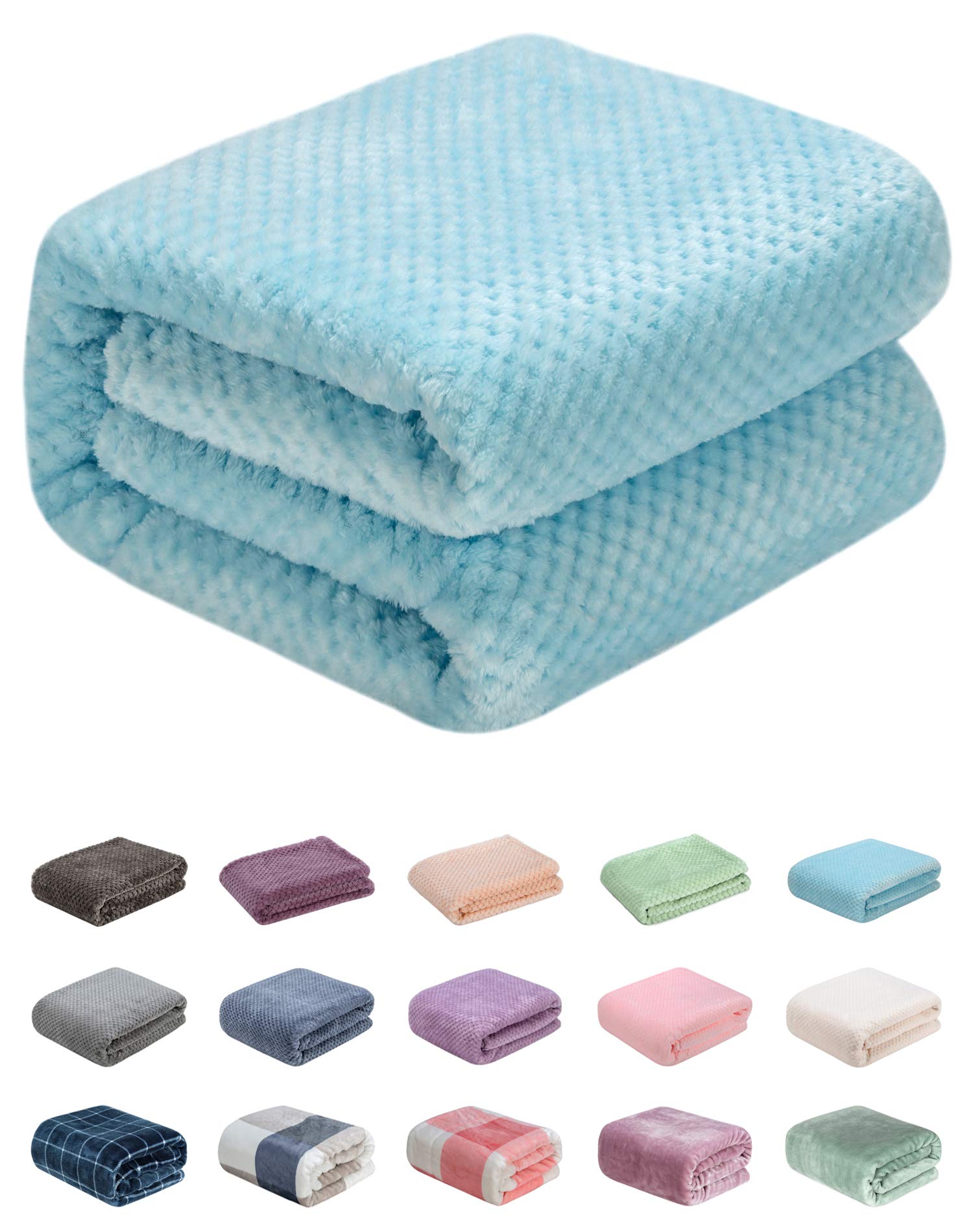 Wonder Miracle fuzzy throw blanket offers cozy warmth for couch and bed.