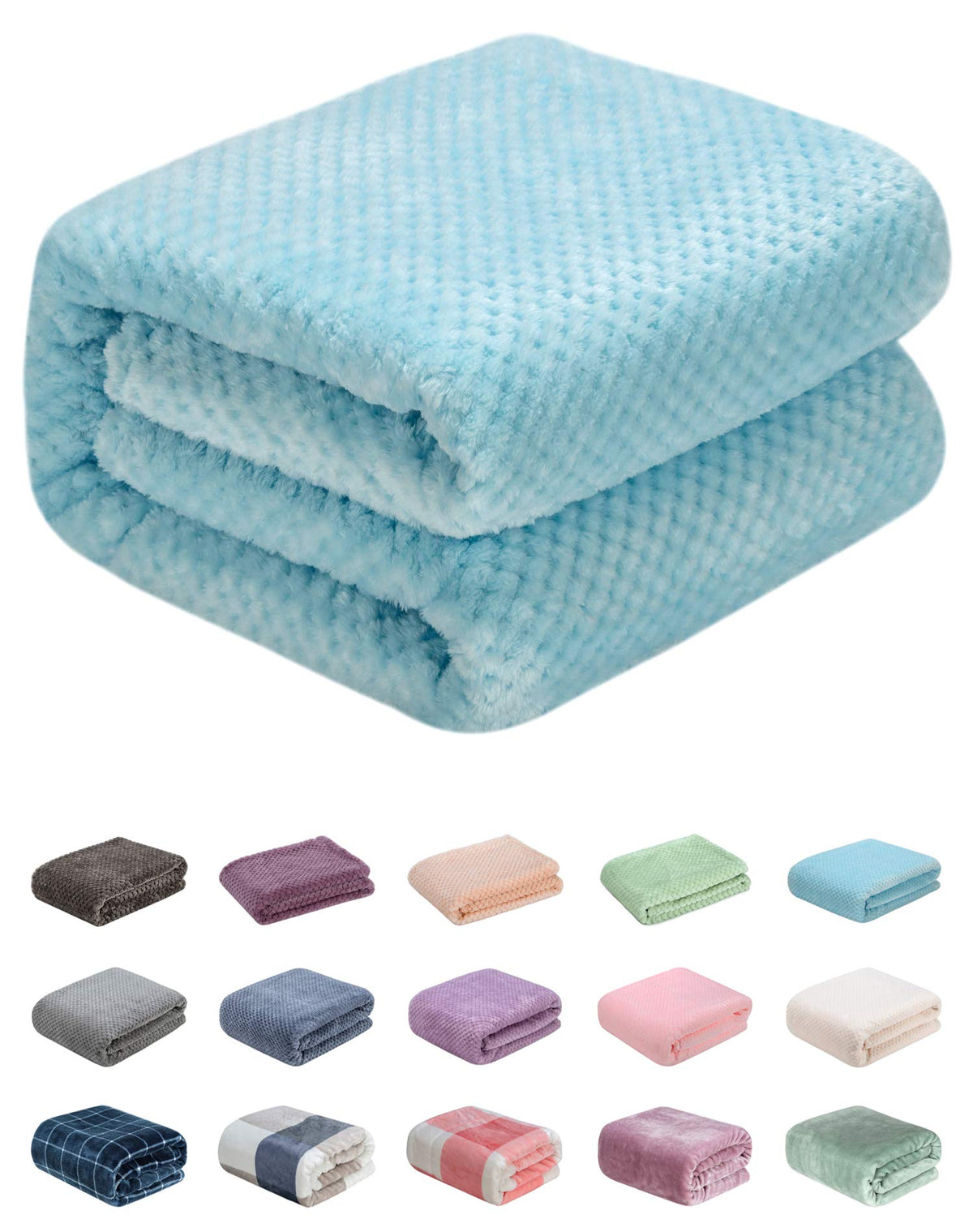 Wonder Miracle fuzzy throw blanket offers cozy warmth for couch and bed.