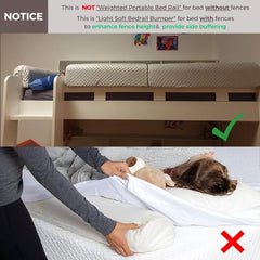 Wonder Space easy installation on most bed guardrails