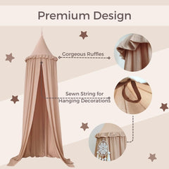 Wonder Space mosquito netting protecting bed while remaining airy