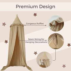 Wonder Space reading nook canopy creates a calm, inviting space for stories.