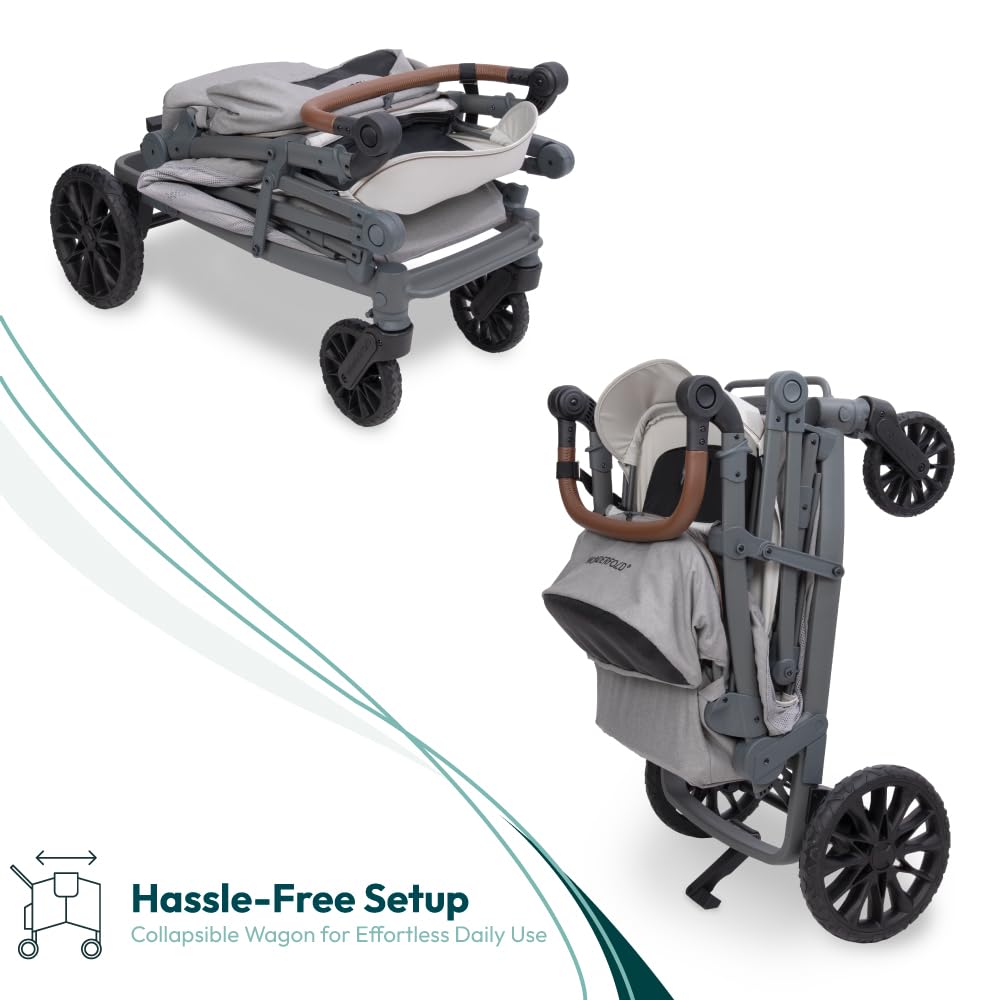 WonderFold L2 360-degree XL wheels on all-terrain surfaces.