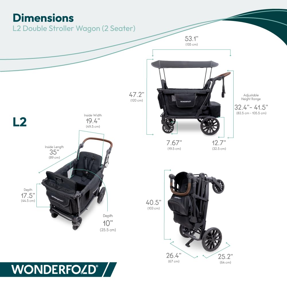Self-standing fold feature of WonderFold L2 for simple storage