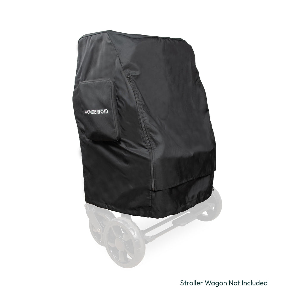 WonderFold W4 dust cover folds into itself for compact storage with handle