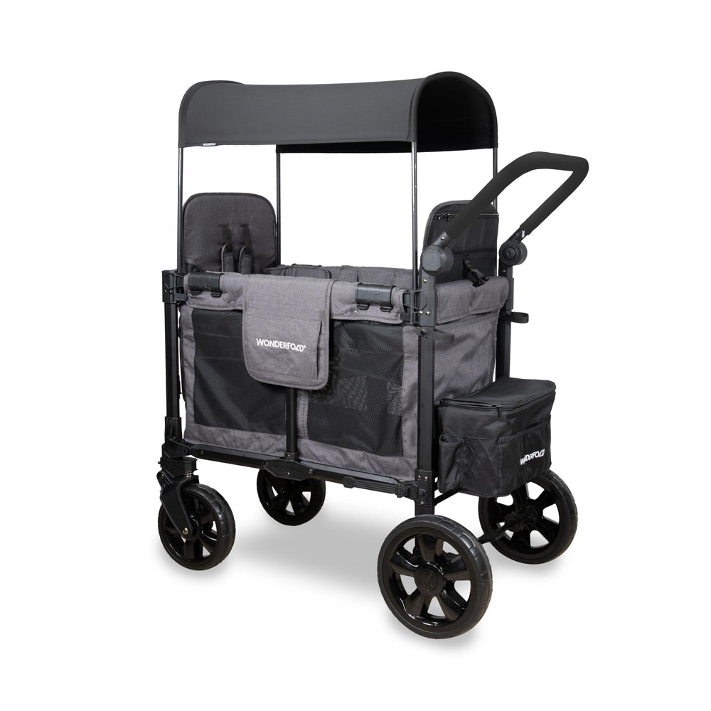 WonderFold W2 Elite Pro wagon mesh ventilation panels keep riders cool.