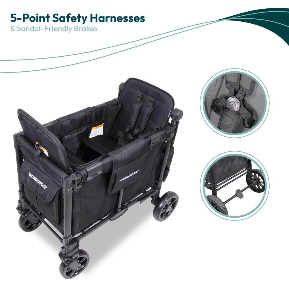 WonderFold W2 Elite Pro wagon privacy shade shields against wind and sun.