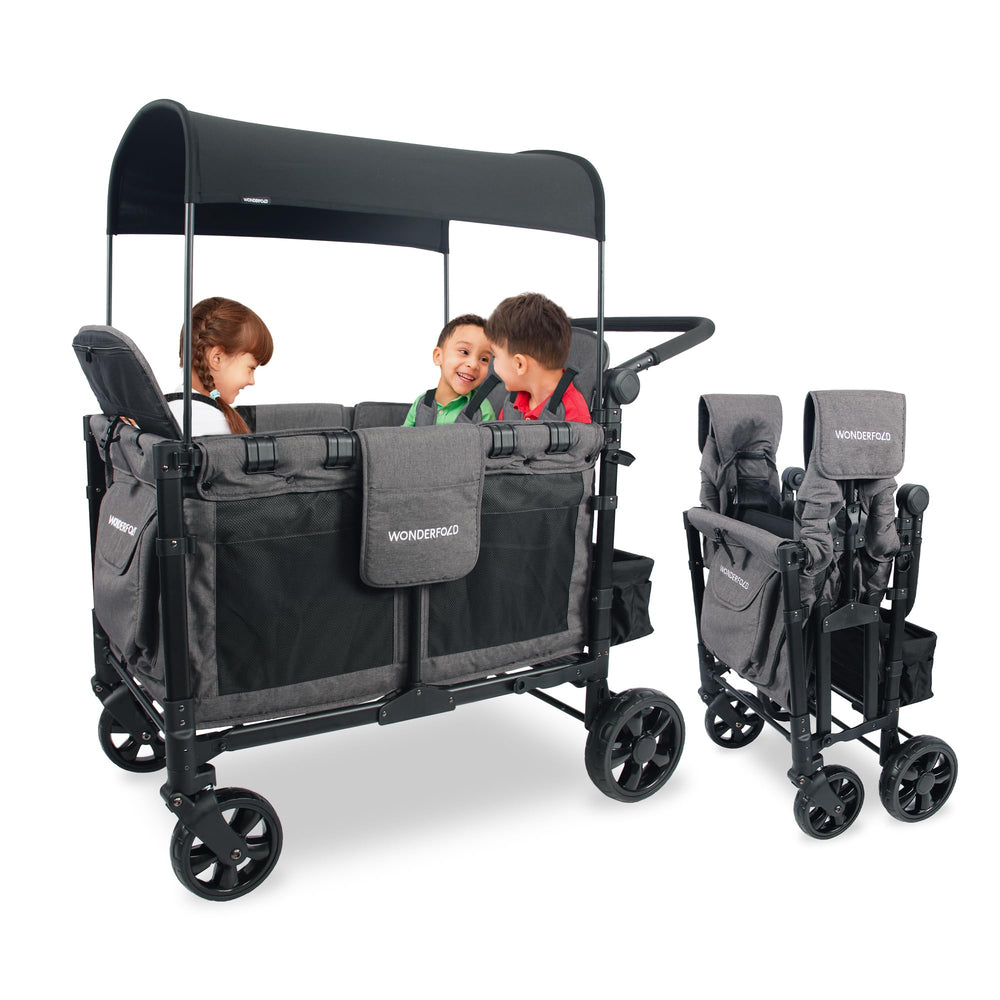 WonderFold W4 Elite front view shows four-seat setup for family outings