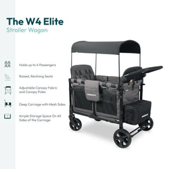 WonderFold W4 Elite interior with four seats and five-point harnesses secure riders