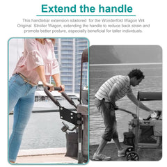 Installation guide image for Wonderfold W4 handlebar extension