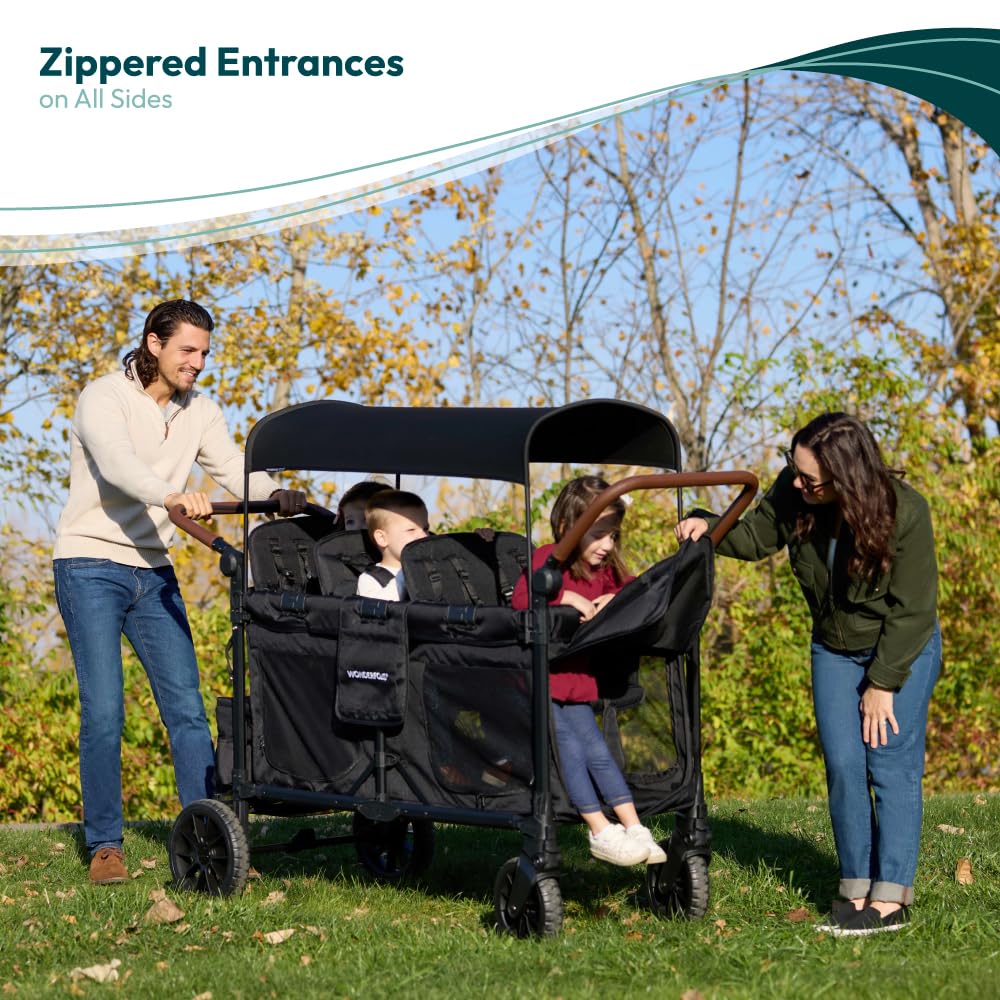 WonderFold W6 Luxe Pro all-terrain wheels delivering a smooth ride on rough surfaces.