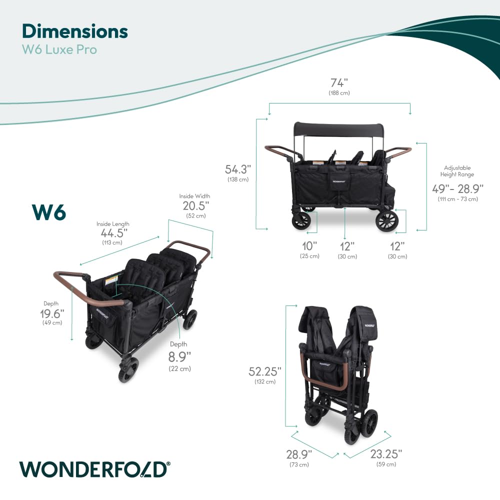 WonderFold W6 Luxe Pro lightweight frame folding for compact storage.