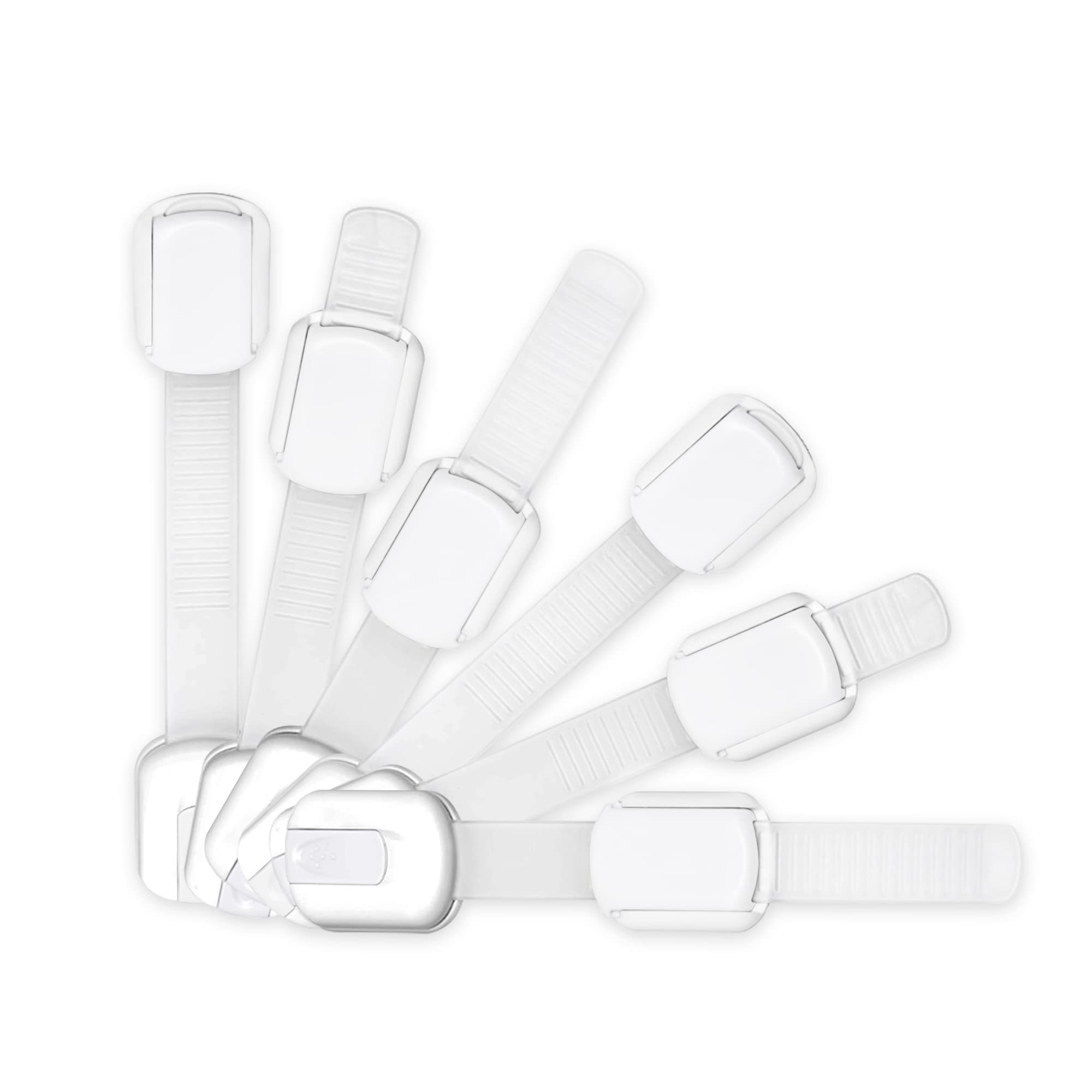 Wonderkid adjustable cabinet locks 6-pack secure doors for safer child play.