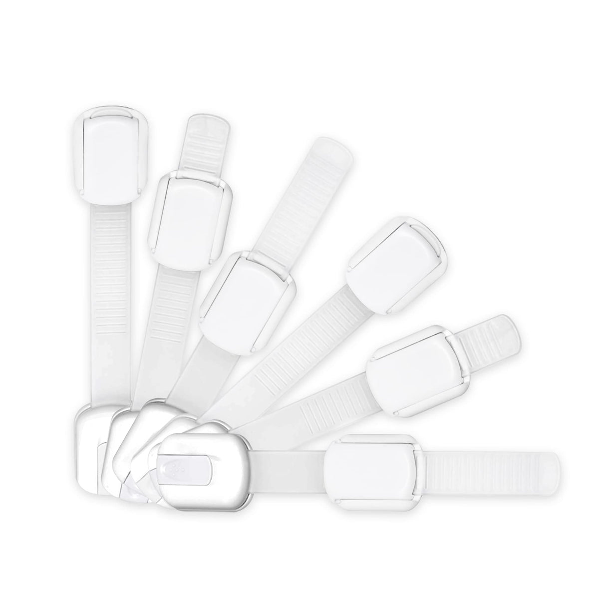 Wonderkid adjustable cabinet locks 6-pack secure doors for safer child play.