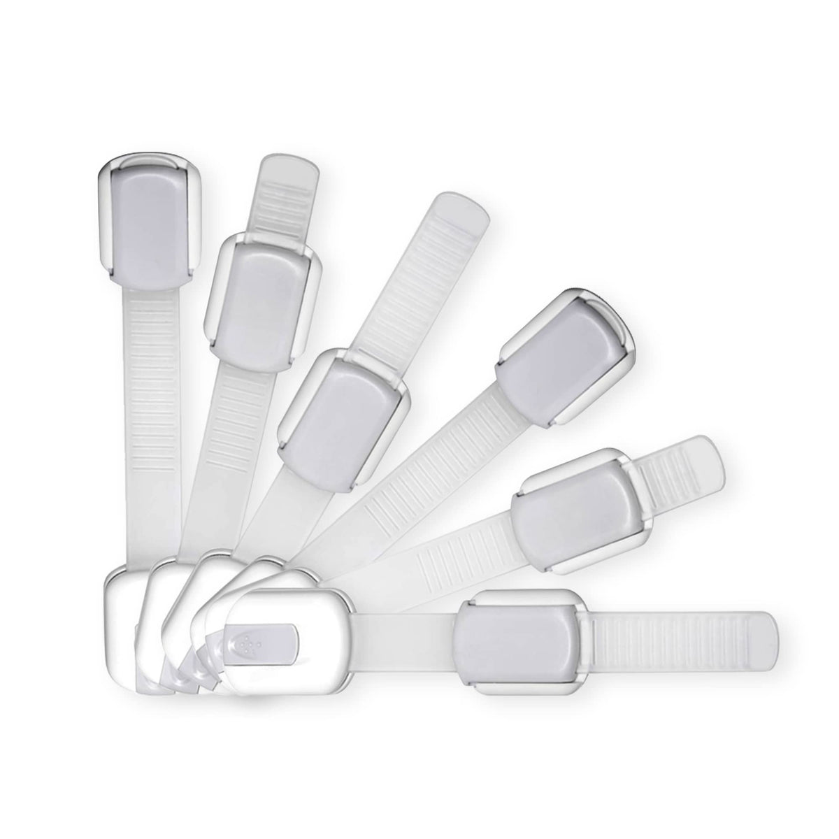 Wonderkid adjustable safety locks on cabinets help keep curious toddlers safe.